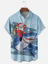 Men's Christmas Funny Graphic Short Sleeve Hawaiian Shirt